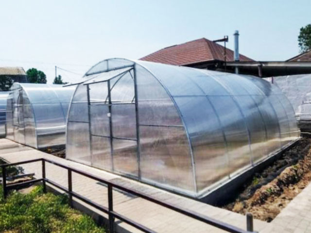 Теплиця з полікарбонату 400x400x235см оцинкований профіль 20х40мм, полікарбонат 6мм