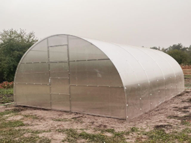 Теплиця із полікарбонату,  ширина 5м, добірна, полікарбонат 4-6мм оцинкований профіль 30х30мм